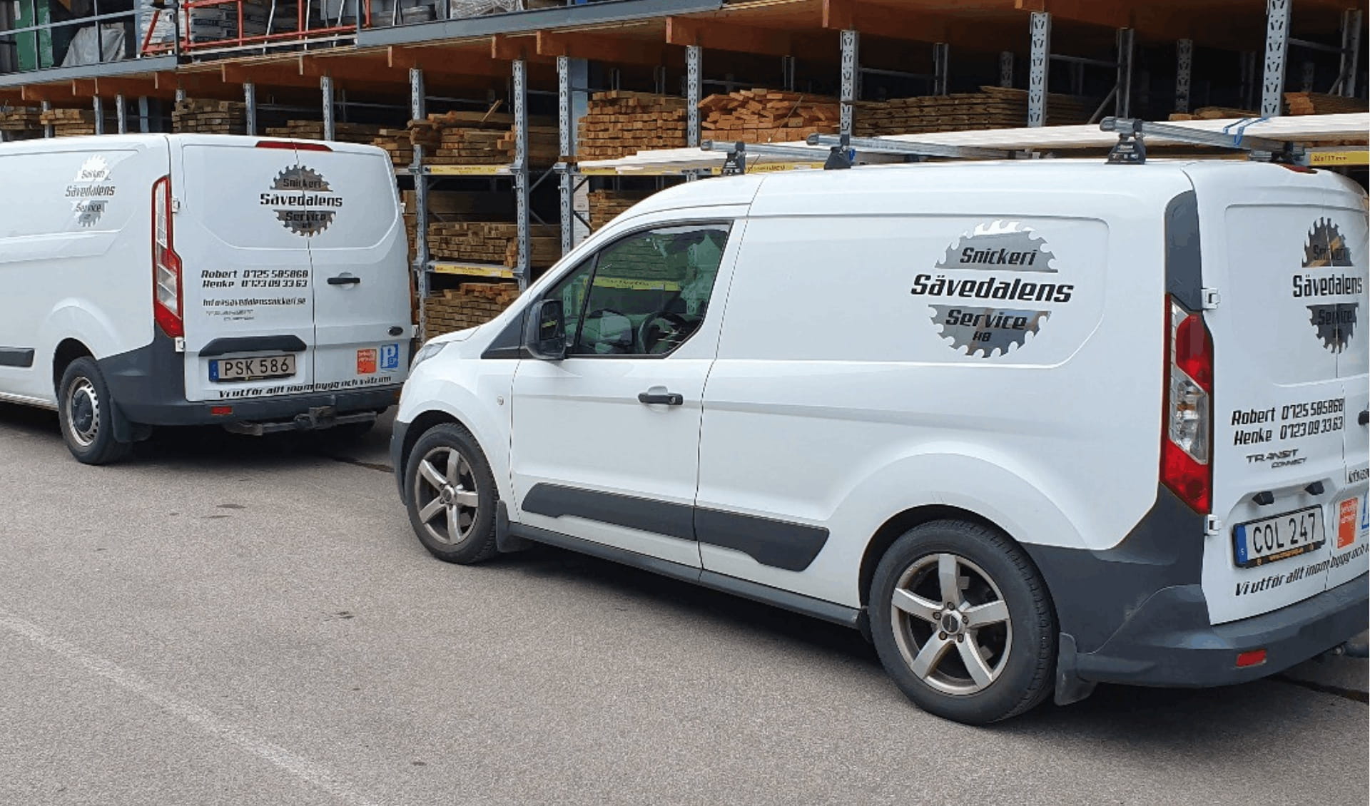 Sävedalens Snickeriservice byggfordon Kållered Göteborg